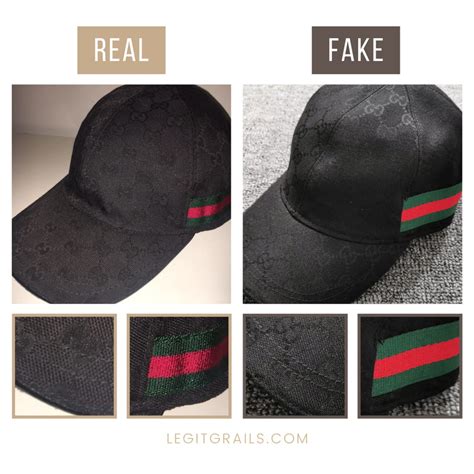 gucci cap fake vs real|is a Gucci hat real.